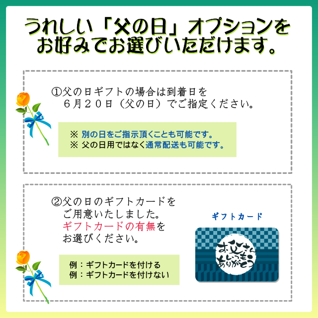 父の日選べるオプション
